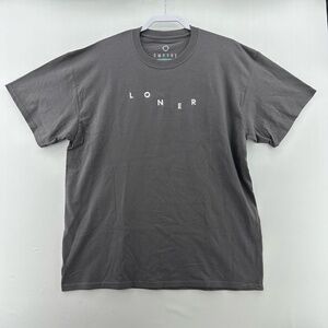 Empyre Loner‎ Embroidered T-Shirt Gray XL NWOT Streetwear Skate Casual Tee